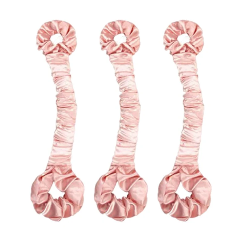 Multi-function Satin Heatless Hair Curler & Hair Tie Non - Image 17