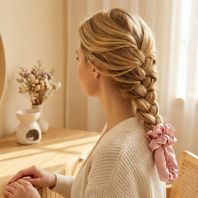 Multi-function Satin Heatless Hair Curler & Hair Tie Non - Image 8
