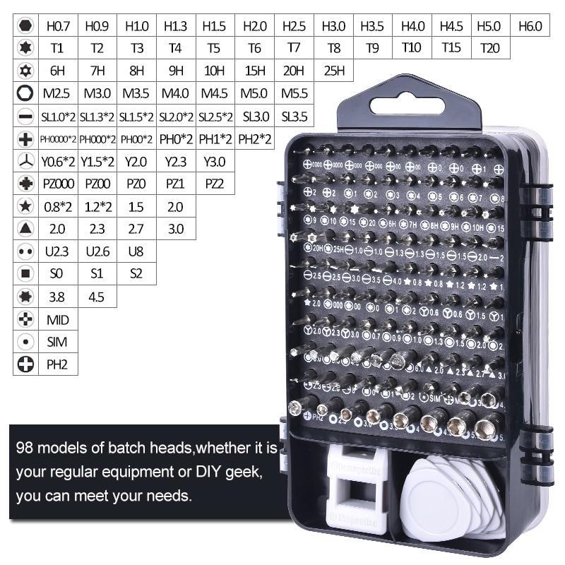 Multi-Functional Extra Hard 115 in 1 Screwdriver Set - Image 4