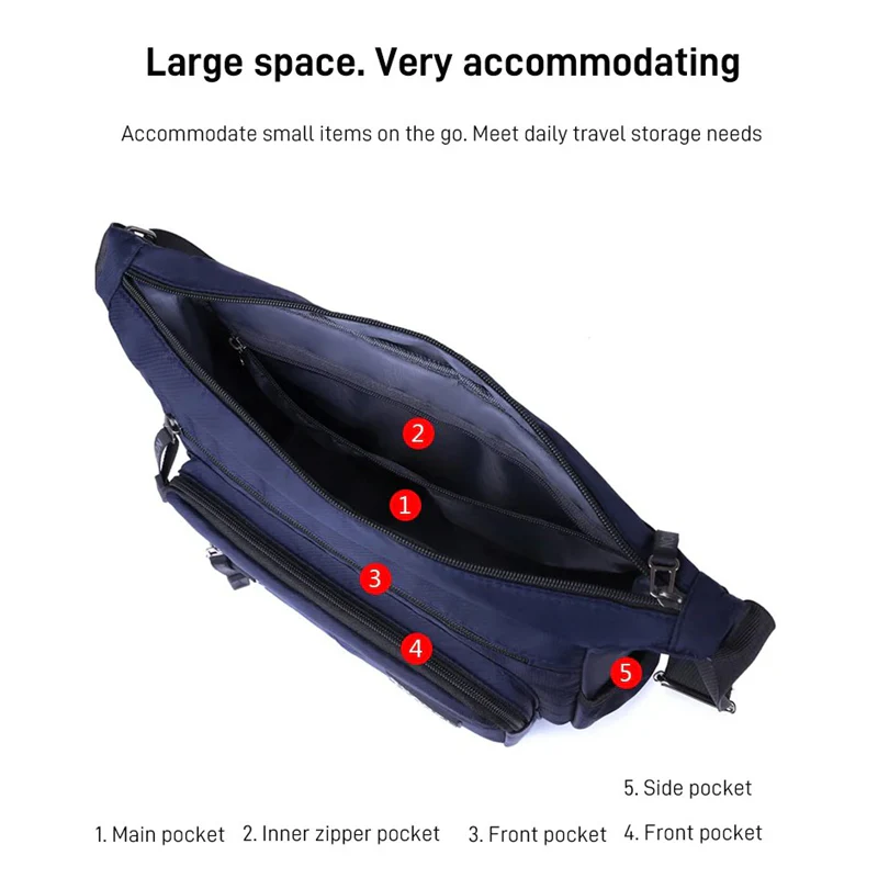 Multi Pocket Men's Leisure Bag - Image 2