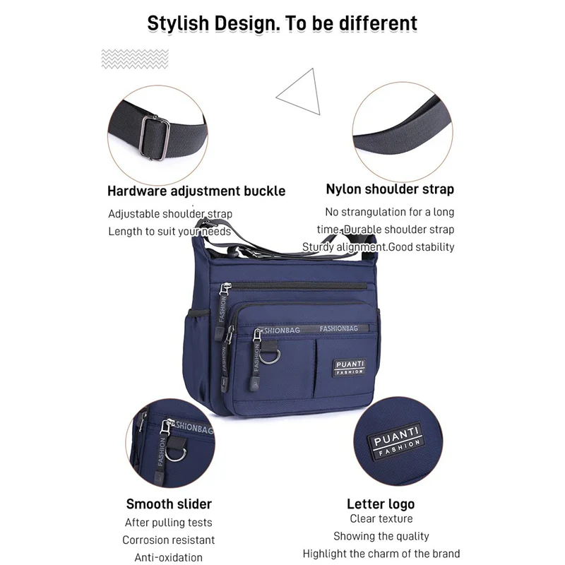 Multi Pocket Men's Leisure Bag - Image 6