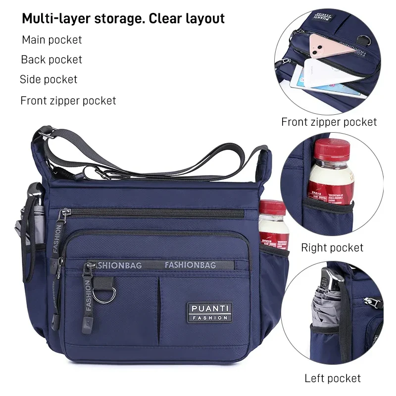 Multi Pocket Men's Leisure Bag - Image 9
