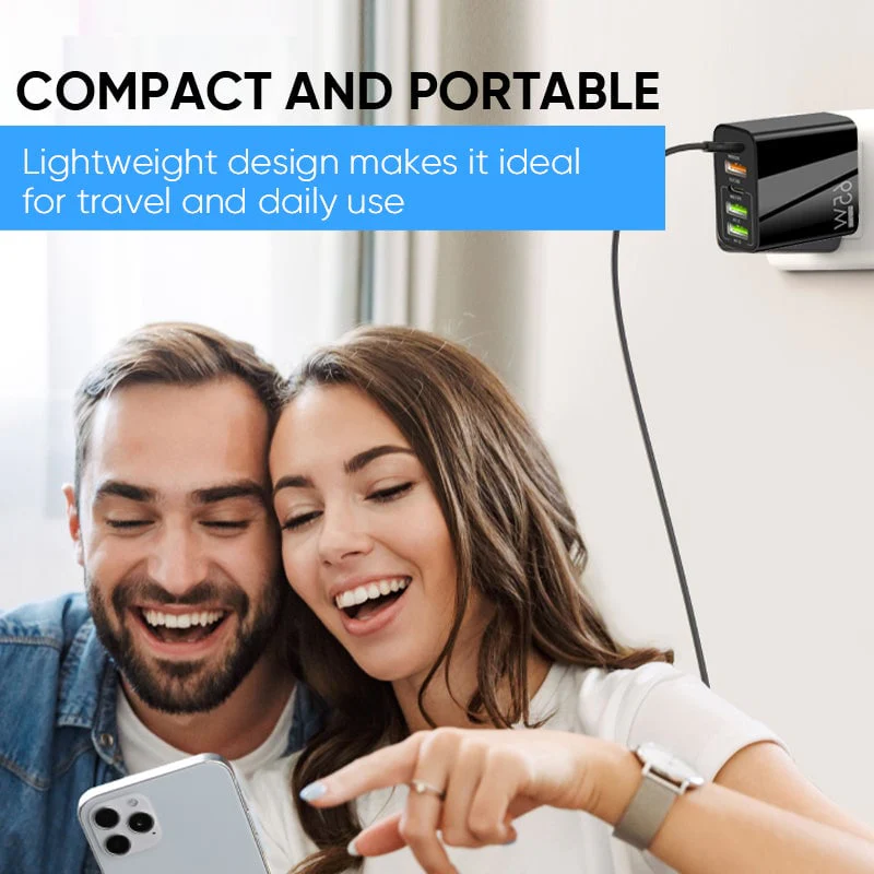 Multi Port Adaptor 65W Fast Charger - US Standard - Image 6