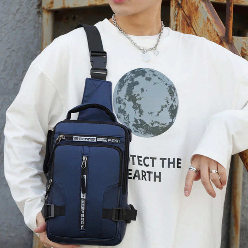 Multi-Usage Chest Bag With Charging Port - Image 10