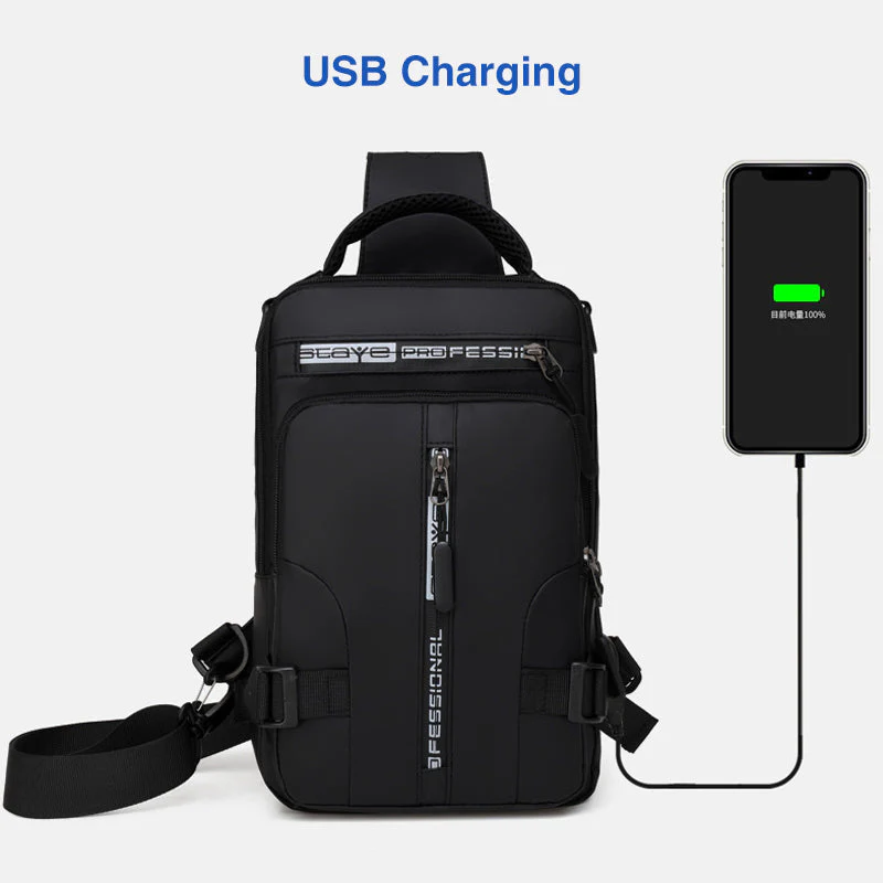 Multi-Usage Chest Bag With Charging Port - Image 4