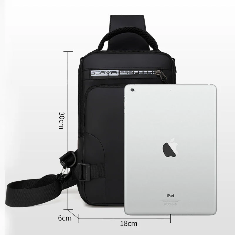 Multi-Usage Chest Bag With Charging Port - Image 9