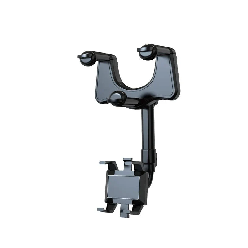 Multifunctional 360 Rotatable Car Rearview Mirror Phone Holder - Image 11