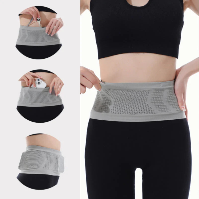 Multifunctional Knit Breathable Concealed Waist Bag - Image 9