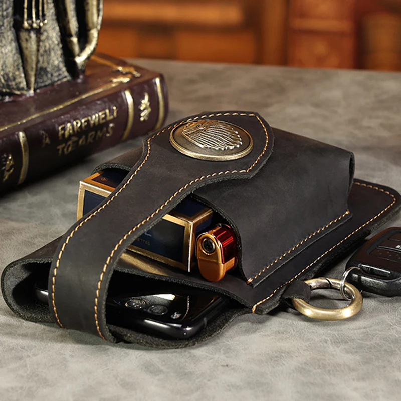 Multifunctional Leather Mobile Phone Bag - Image 11