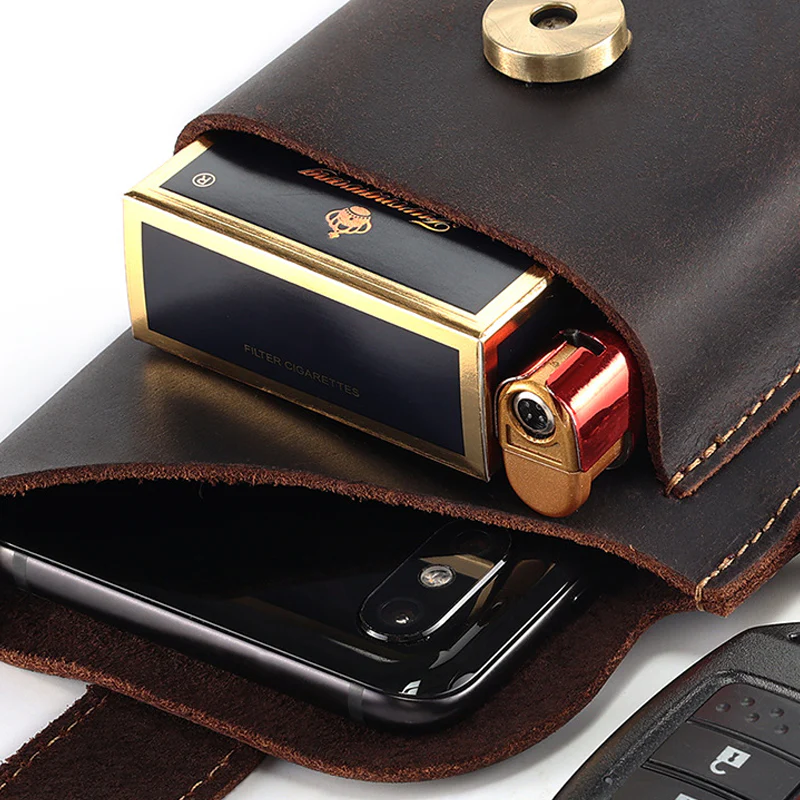 Multifunctional Leather Mobile Phone Bag - Image 12