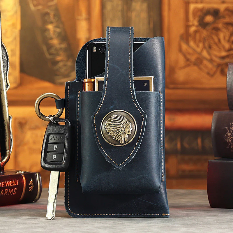 Multifunctional Leather Mobile Phone Bag - Image 4
