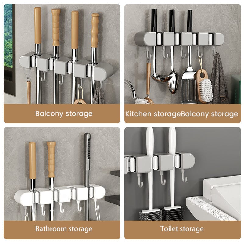 Multifunctional Mop Holder with Hook - Image 10