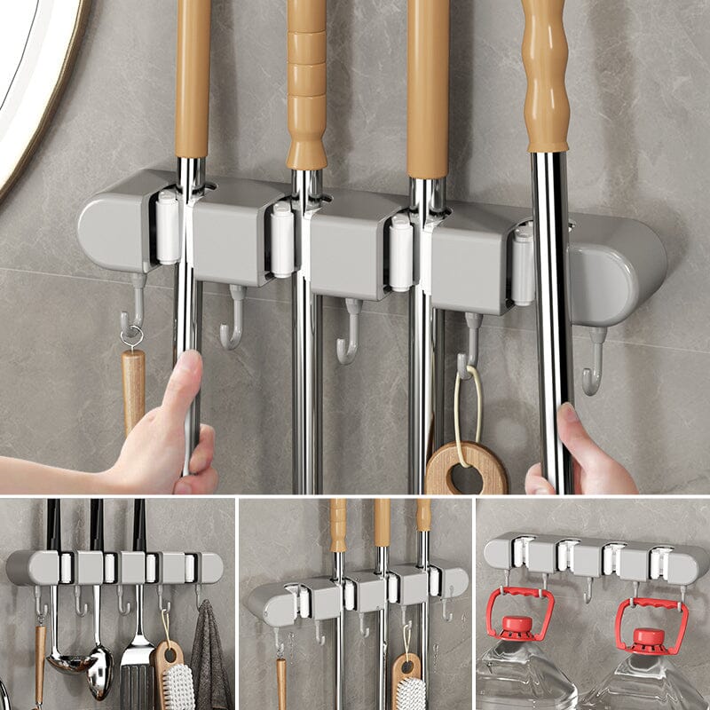 Multifunctional Mop Holder with Hook - Image 8