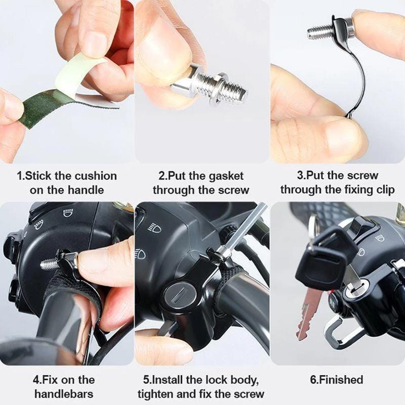 Multifunctional Motorcycle Helmet Safe Lock - Image 6