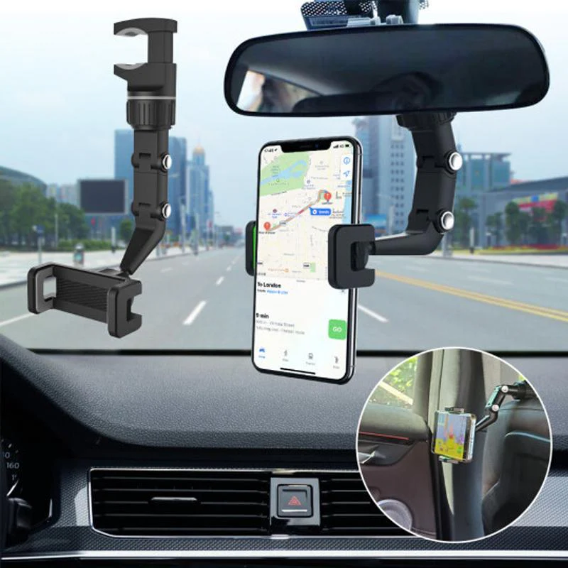 Multifunctional Rearview Mirror Phone Holder - Image 2