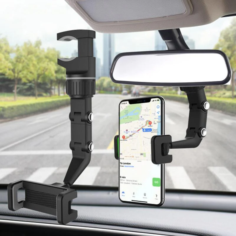 Multifunctional Rearview Mirror Phone Holder - Image 3