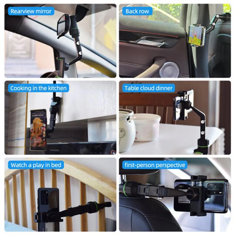 Multifunctional Rearview Mirror Phone Holder - Image 5