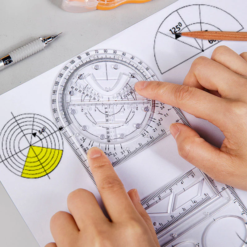 Multifunctional Student Math Ruler - Image 4