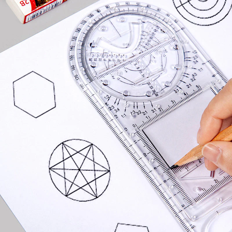 Multifunctional Student Math Ruler - Image 5