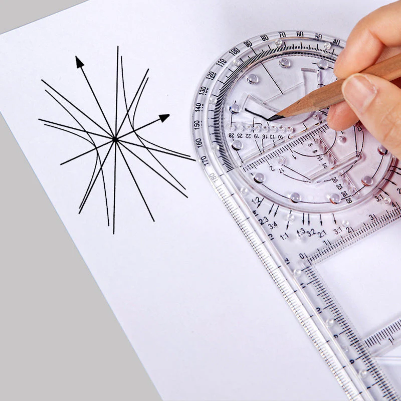 Multifunctional Student Math Ruler - Image 6