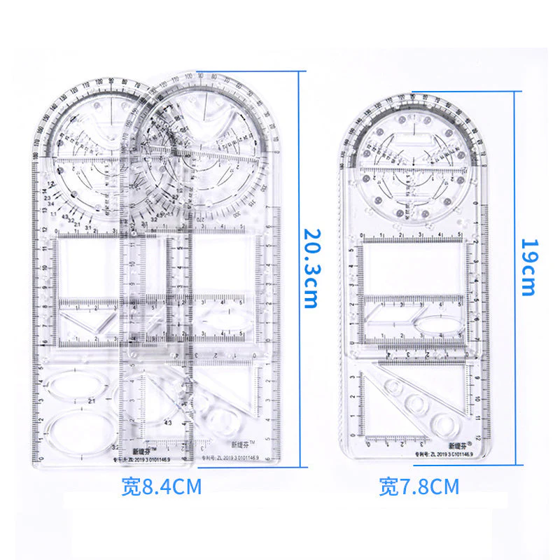 Multifunctional Student Math Ruler - Image 7