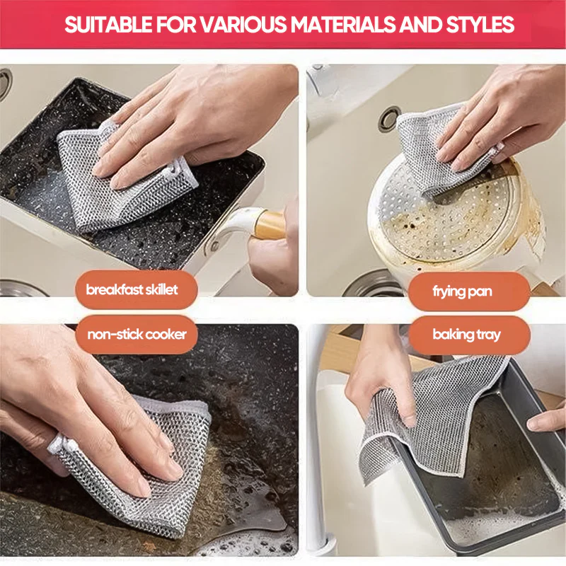 【UP TO 57% OFF】Multipurpose Wire Dishwashing Rags - Image 4