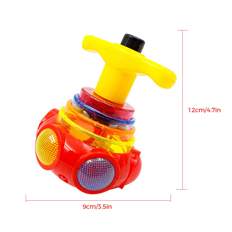 Music Flashing Spinners Toy with Launcher - Image 10