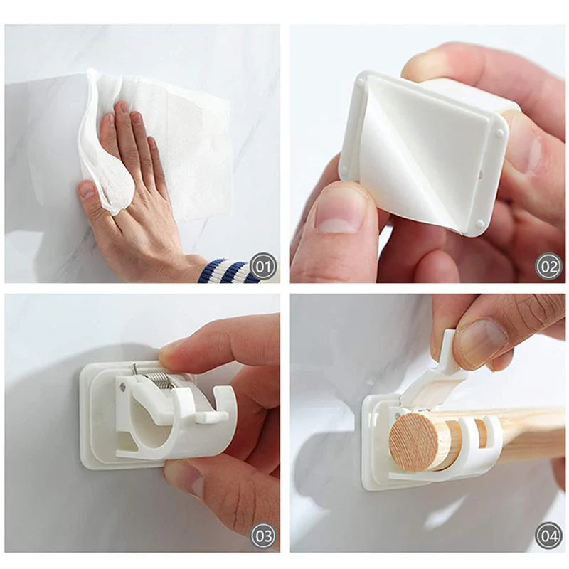Nail-free Adjustable Rod Bracket Holders - Image 5