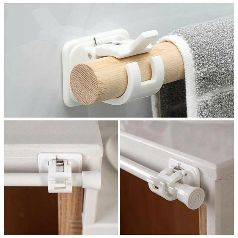 Nail-free Adjustable Rod Bracket Holders - Image 6