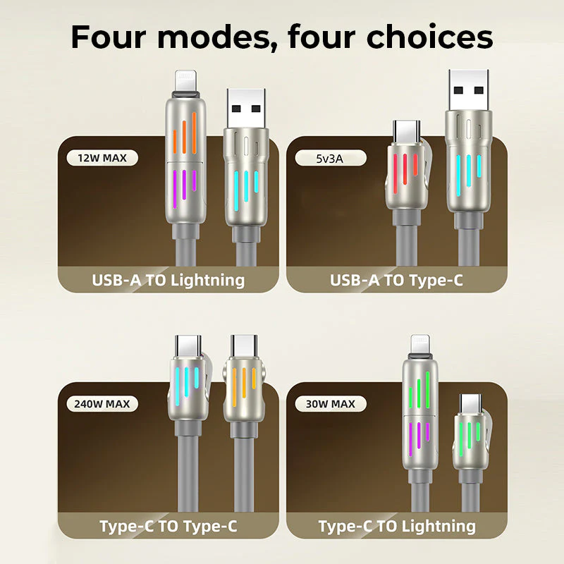 240W 4-in-1 USB C Cable - Image 4