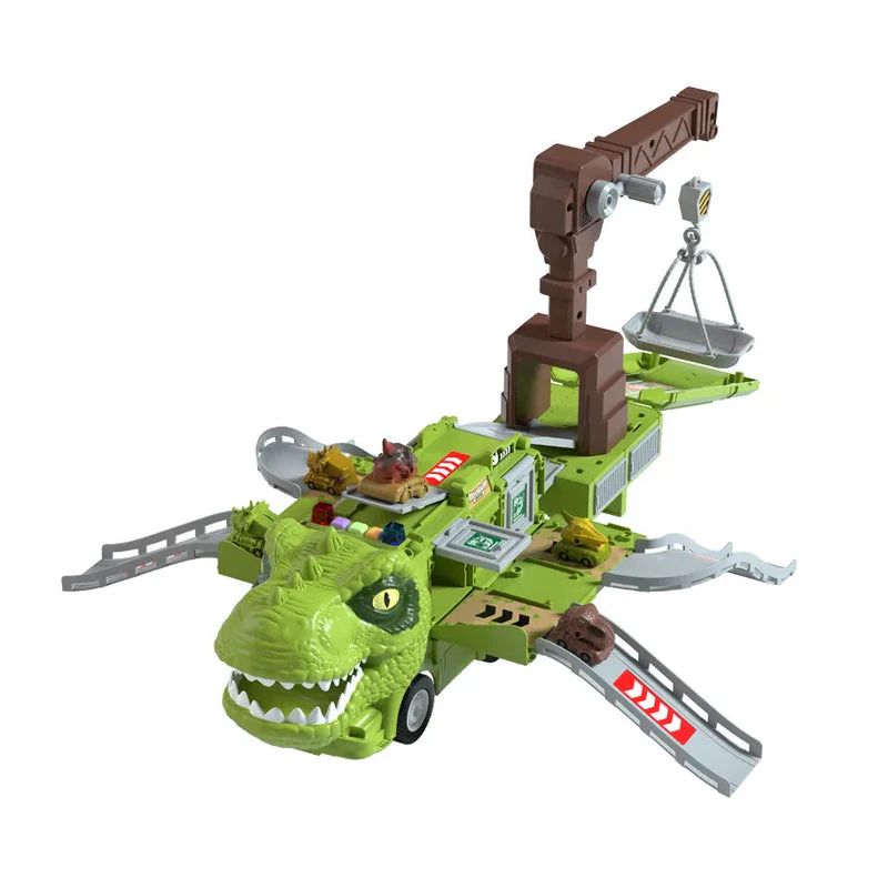 New Dinosaur Transforming Engineering Truck Track Toy Set - Image 14