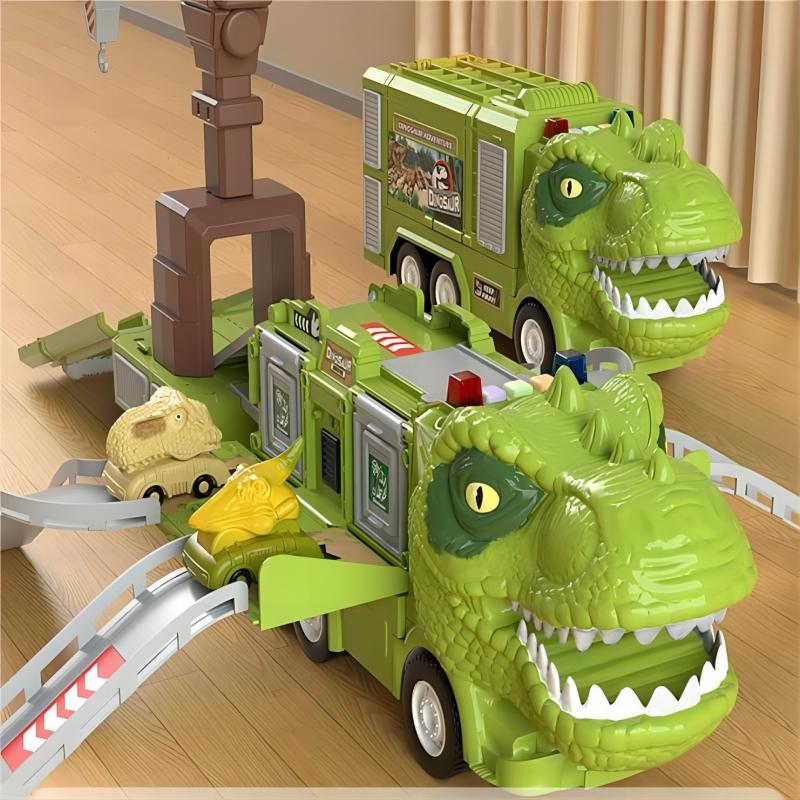 New Dinosaur Transforming Engineering Truck Track Toy Set - Image 8