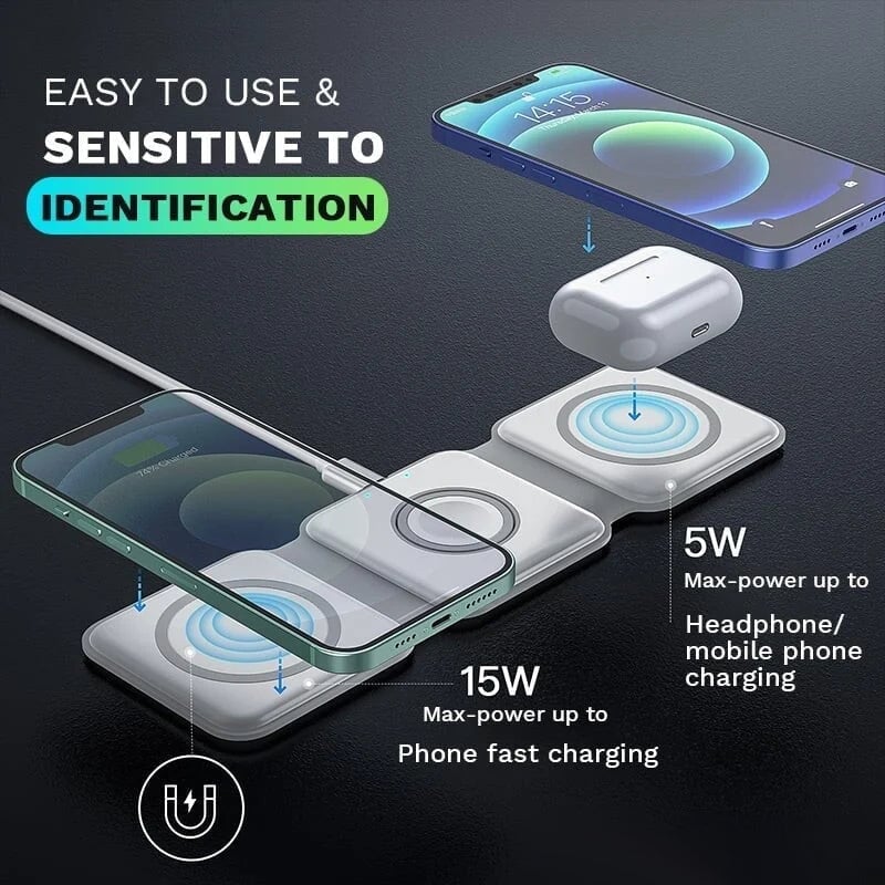 New Foldable 3-in-1 Wireless Charger - Image 2