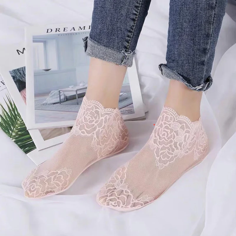 New Ladies Fashion Lace Socks - Image 10
