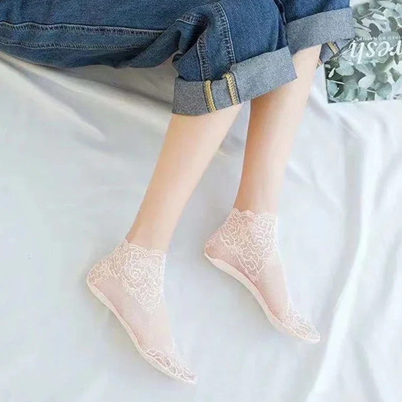 New Ladies Fashion Lace Socks - Image 16