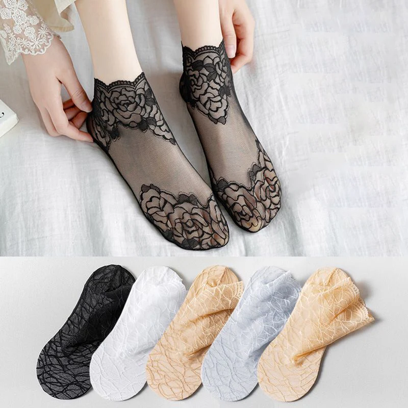 New Ladies Fashion Lace Socks - Image 18