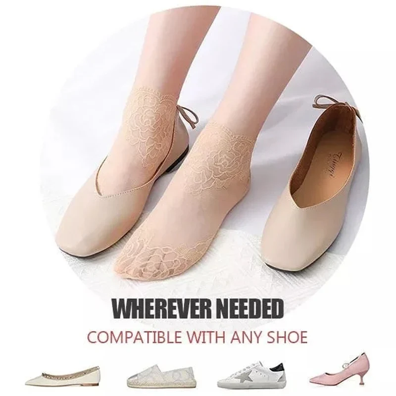 New Ladies Fashion Lace Socks - Image 5