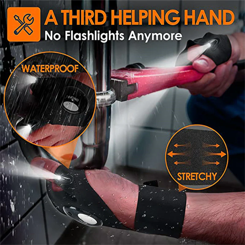 Convenient LED Gloves With Waterproof Lights - Image 5