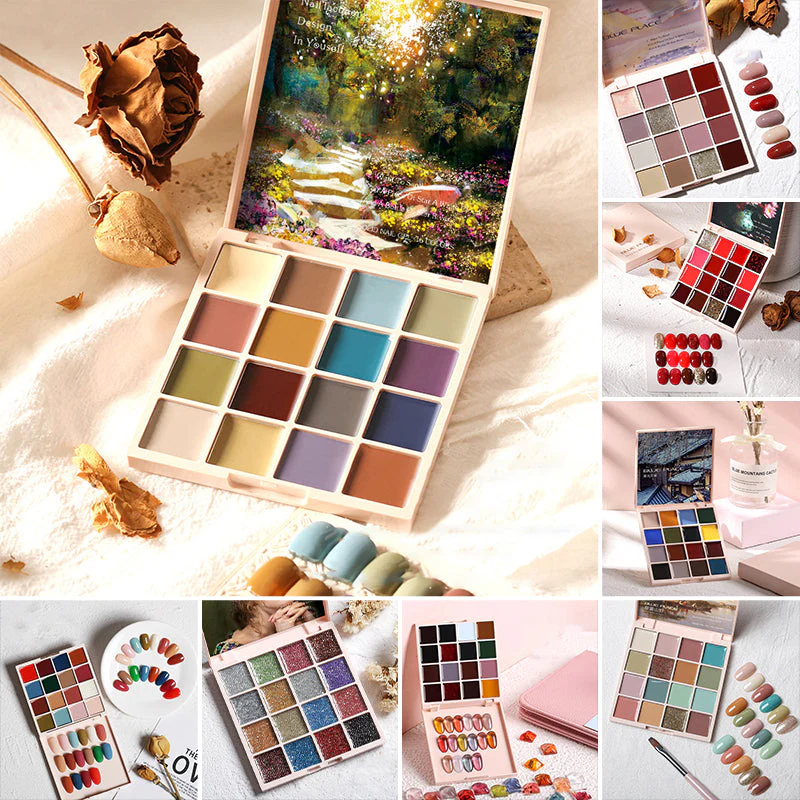 New Model 16 Colors Solid Nail Polish Platter - Image 10