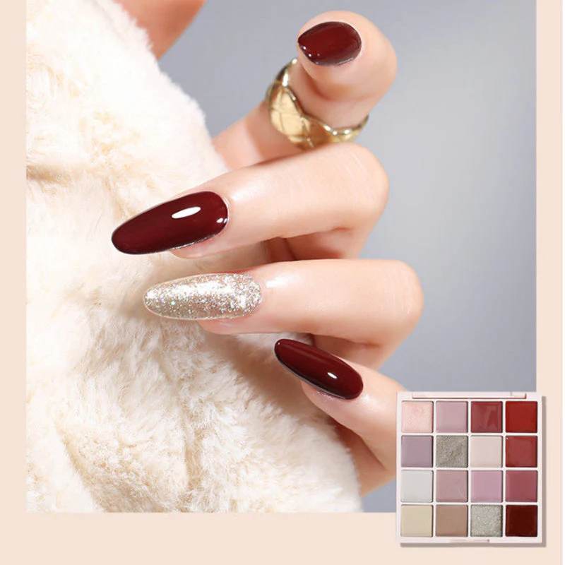 New Model 16 Colors Solid Nail Polish Platter - Image 5