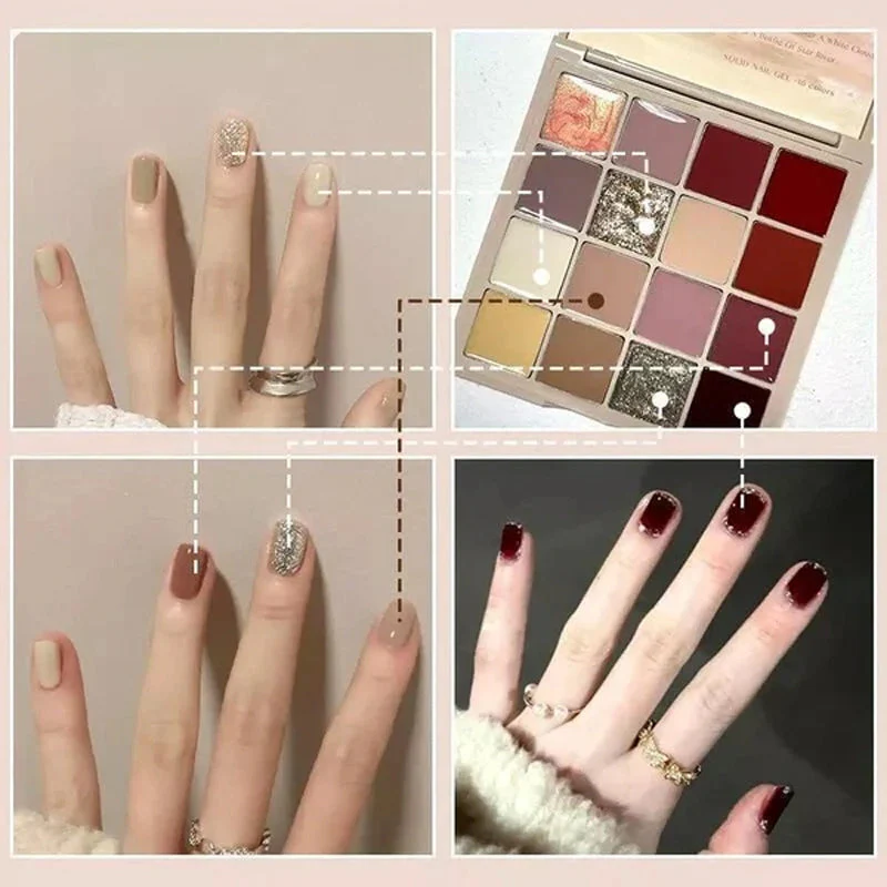 New Model 16 Colors Solid Nail Polish Platter - Image 7