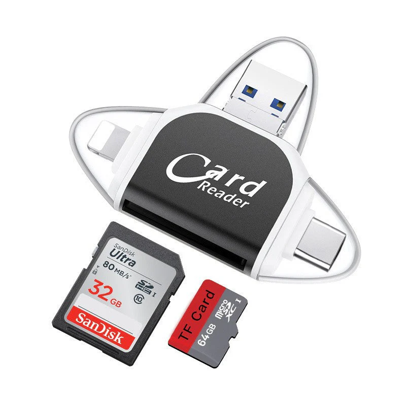 Multi-Port 4 in 1 Universal SD TF Card Reader - Image 11