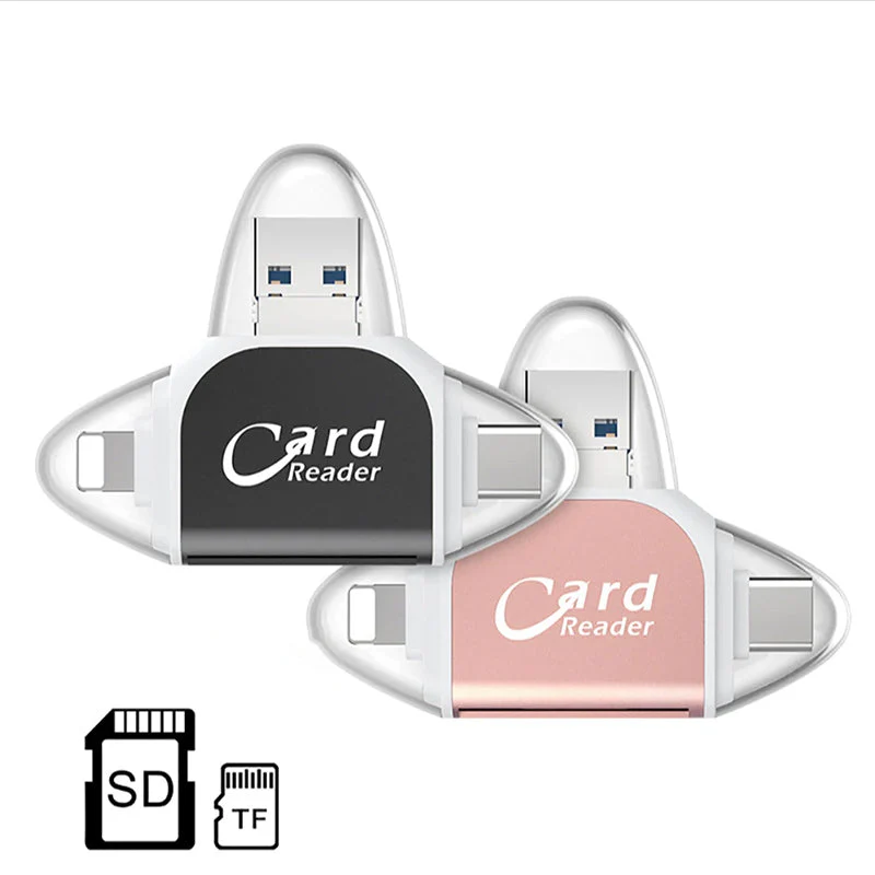 Multi-Port 4 in 1 Universal SD TF Card Reader - Image 12