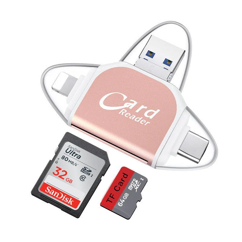 Multi-Port 4 in 1 Universal SD TF Card Reader - Image 13