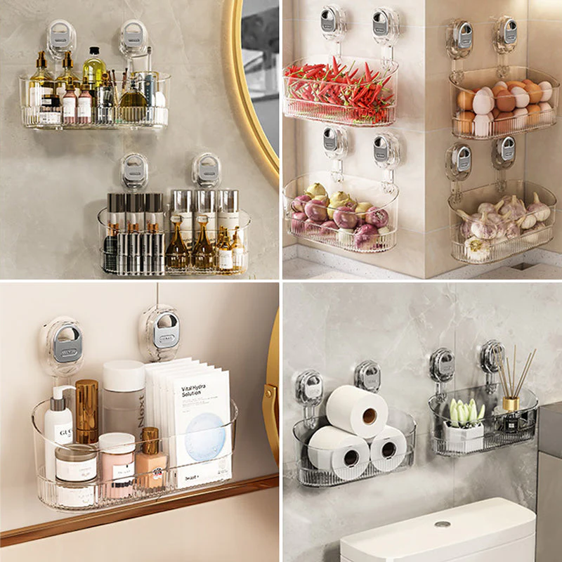No-Drill Bathroom Suction Storage Box - Image 3
