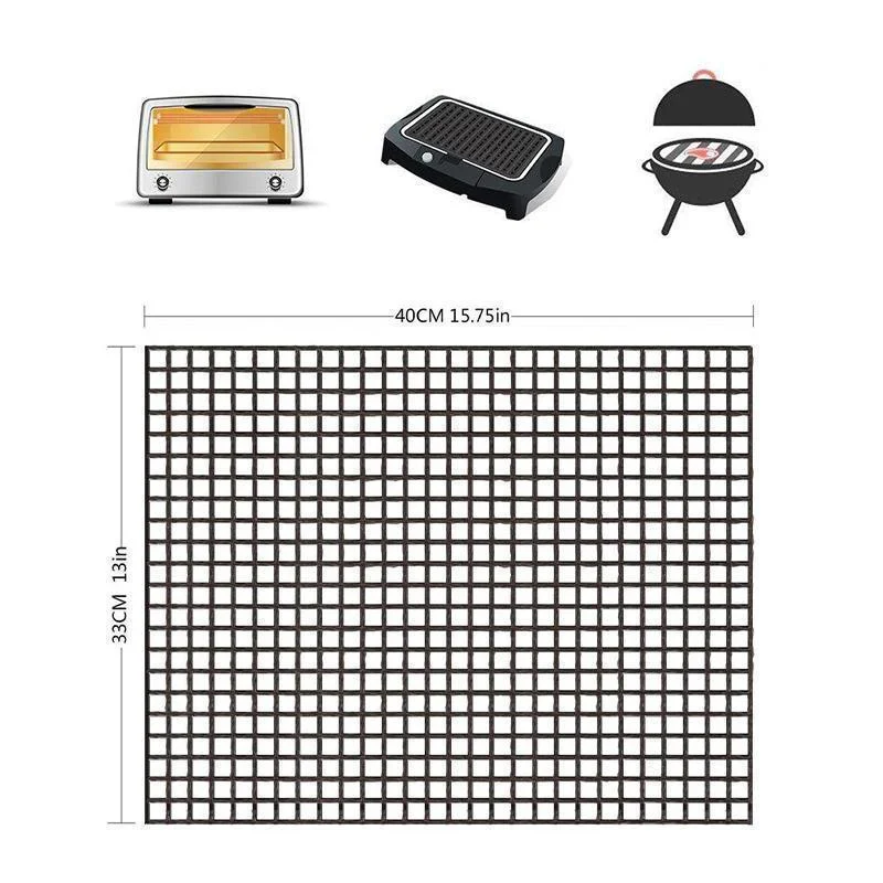Non-Stick BBQ Grill Mesh Mat - Image 8