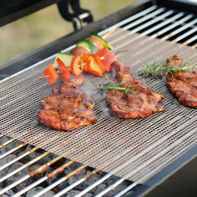 Non-Stick BBQ Grill Mesh Mat - Image 9