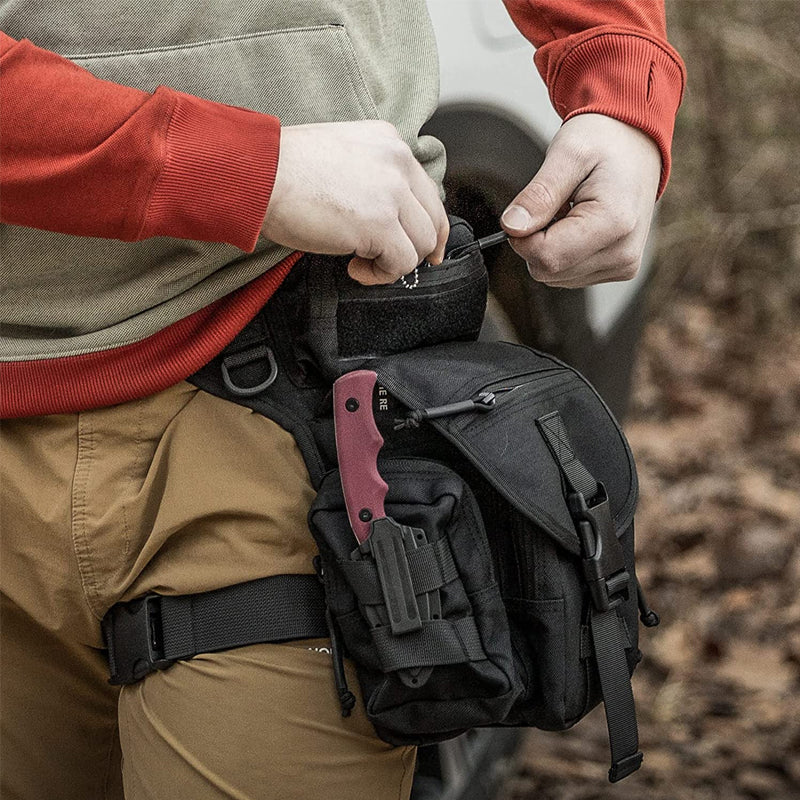 Nylon Waterproof Men Tactical Waist Pack Leg Travel Belt Bag - Image 10