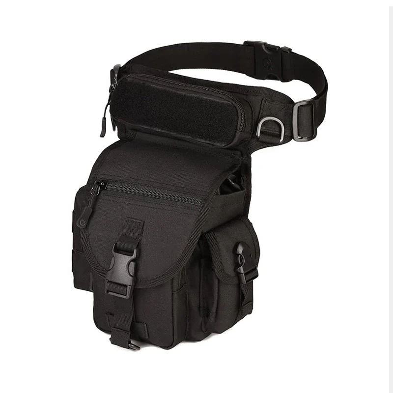 Nylon Waterproof Men Tactical Waist Pack Leg Travel Belt Bag - Image 15