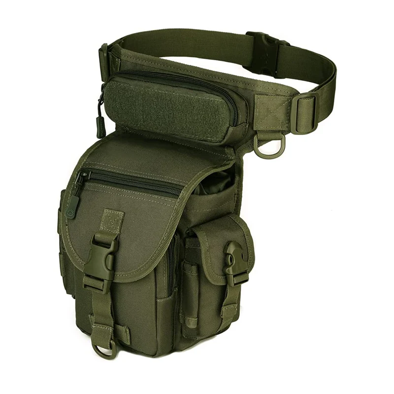 Nylon Waterproof Men Tactical Waist Pack Leg Travel Belt Bag - Image 16